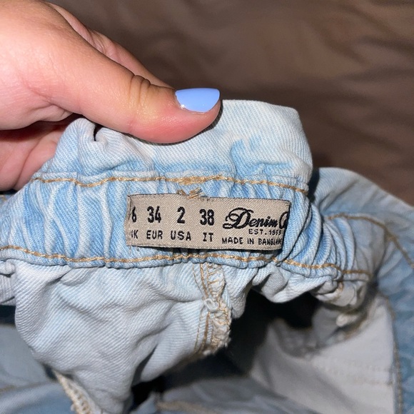 high waist paper bag shorts - Picture 2 of 3